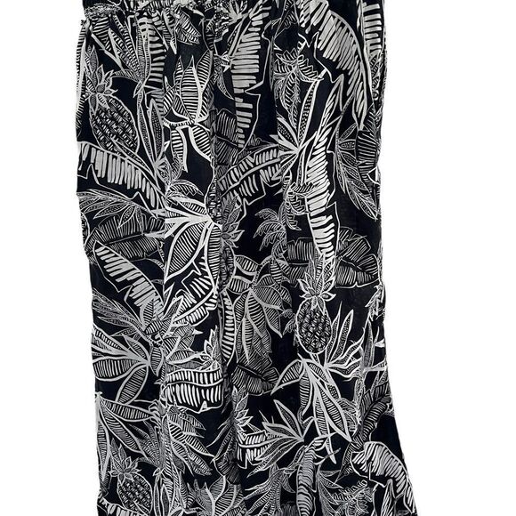 Christian Siriano Black and White Wide Leg Pants - Picture 3 of 4